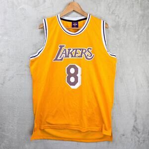 Los Angeles Lakers Kobe Bryant #8 Jersey XL Yellow SGA By Links Marketing Group